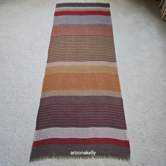 Opal Merino Striped Scarf Australia Fair-Trade Sustainable - Picture 1 of 16